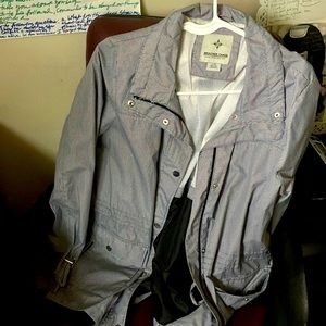 Weather Tamer tiny checkered print wind breaker